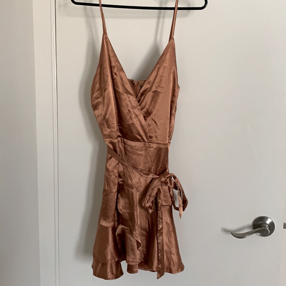 NEW Fashion Nova Copper Mini Dress